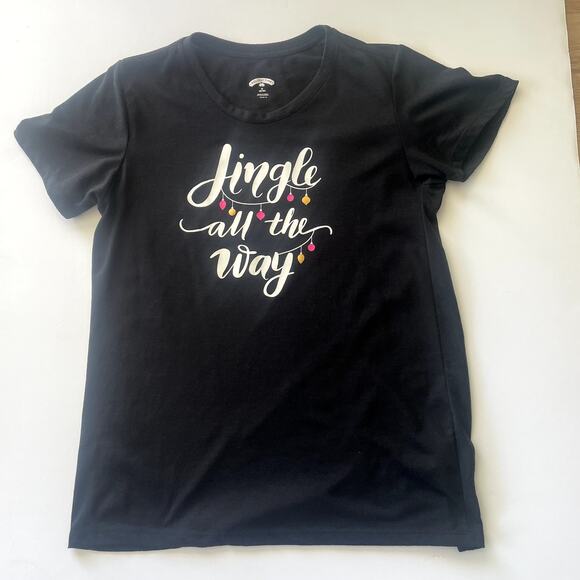 Holiday Time " Jingle all the Way" Women's Tee Shirt Sz M (8/10) - Picture 1 of 4
